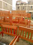 4x6 Hardwood Framed Bed - Brand New - 2