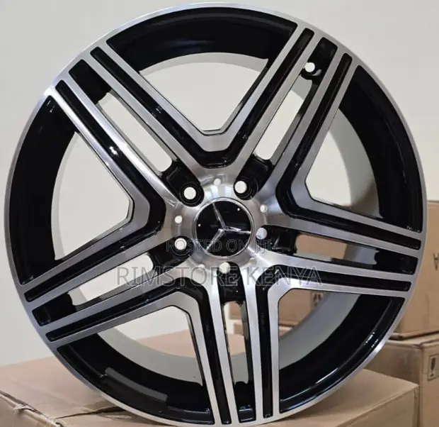 18" Mercedes-Benz Rims - Black Silver Full Set - 1