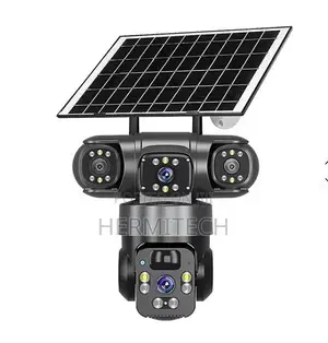 Kamera ya CCTV ya Solar ya 4G yenye Lensi Tatu kwa Ufuatiliaji wa Mbali