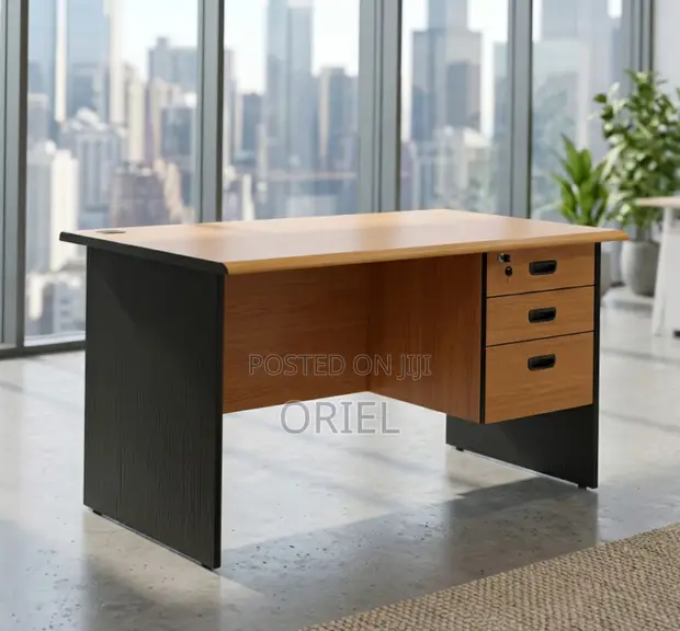 Imported 1.4M Cherry Office Study Desk - 1