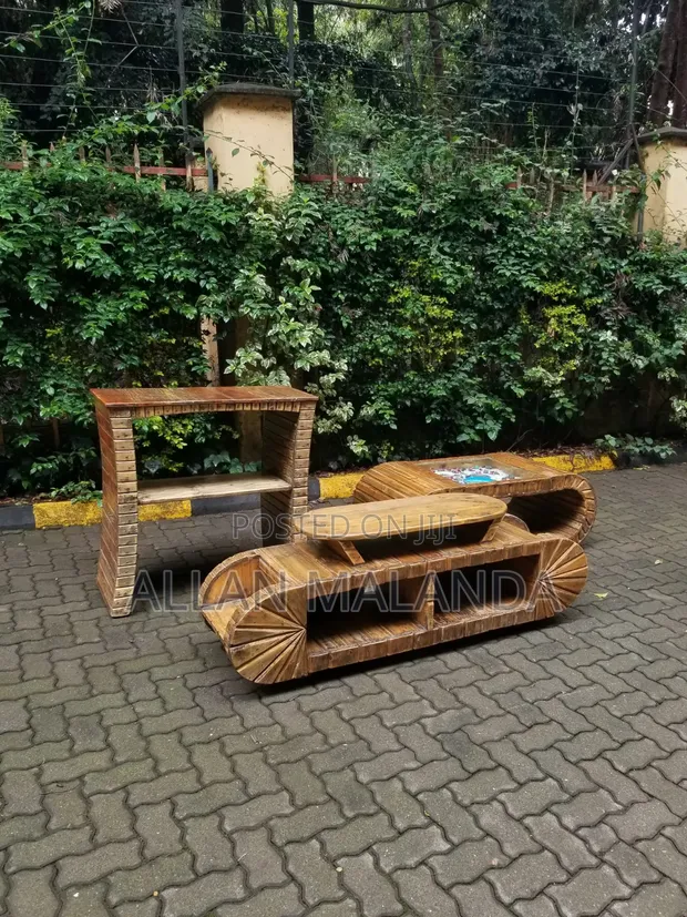 Rustic Reclaimed Wood Furniture Set - Vipande 3 - 1