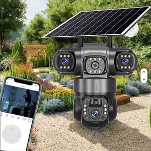 Triple Lens 4G Solar CCTV with Pan Tilt Control