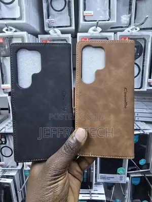 Kifuniko cha Ngozi cha CaseMeDesign Flip kwa Samsung Galaxy S25 Ultra