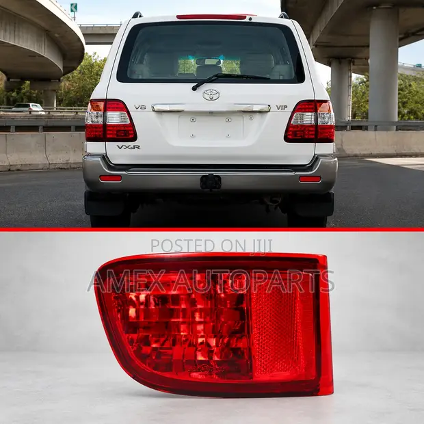 Toyota Land Cruiser Prado FJ120 Rear Reflector (2003-2008) - Left Side with Hole - 1
