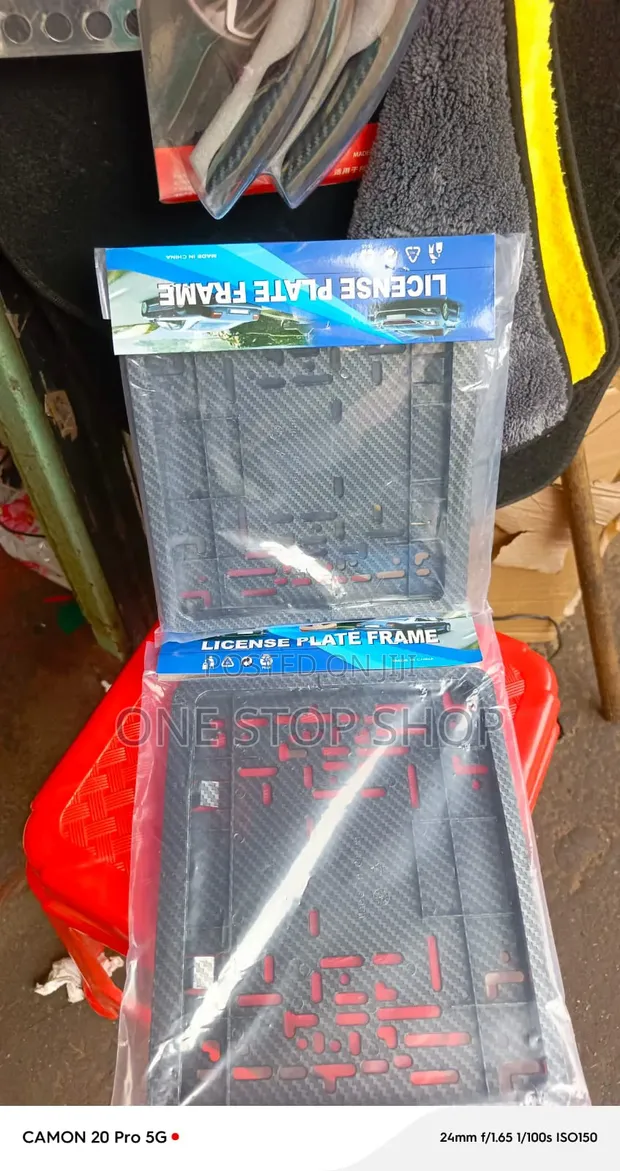 Vifuniko vya Leseni za Carbon Fiber (Hakuna Kuchimba) - 1