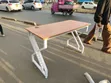 Modern Office Desk - 1.2M with White X-Frame Legs - 1