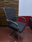 Reception Guest Chair with Armrest - Black - 4