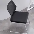 Kiti cha Wageni cha Ergonomic Kisicho na Mikono - Nyeusi - 4