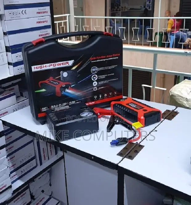 Smart Jump Starter na Air Compressor kwa Magari Madogo - 1