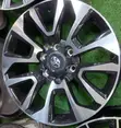 Rims 17" Nyeusi na Fedha kwa Toyota Prado 150 & Hilux Double Cab (Set Kamili) - 2