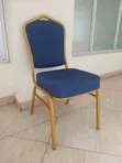 Premium Blue Gold Banquet Chair - 2