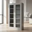Full Glass Steel Office Cabinet - 3