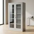 Full Glass Steel Office Cabinet - 5