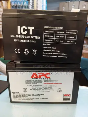 APC 12V 7.2Ah UPS Battery - Nyeusi
