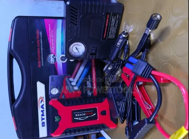 Portable Car Jump Starter na Air Compressor - 1