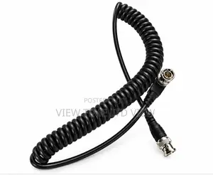 SDI Right-Angle Coiled Cable - 90° BNC Male to Male