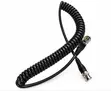 SDI Right-Angle Coiled Cable - 90° BNC Male to Male - 1