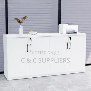 Home Credenza Cabinet - Red Wood