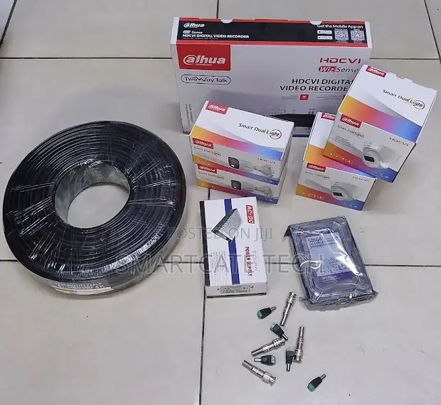 Dahua 4 Camera Full Color CCTV Kit with Mobile Access - 1