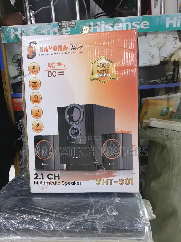 Sayona SHT-S01 3000W Multimedia Speaker System - 1