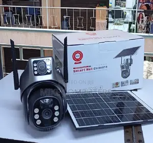 V380 Dual Lens PTZ Solar Security Camera