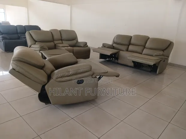 King Size 6-Seater Luxury Recliner Sofa Set - 3+2+1 - 1
