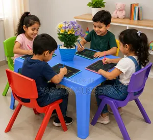 Kids Study/Dining Table with 4 Chairs