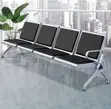 4-Link Heavy Duty Leather Padded Office Bench - 3