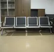 4-Link Heavy Duty Leather Padded Office Bench - 4