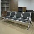 4-Link Heavy Duty Leather Padded Office Bench - 5