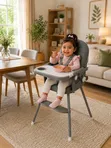 Baby Feeding Chair - Grey - 3