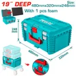 Total 19" Wide Body Stackable Toolbox - 1