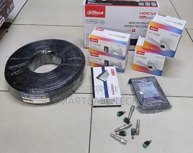 Dahua 4 Channel Full Color CCTV Kit with Remote Access - 1