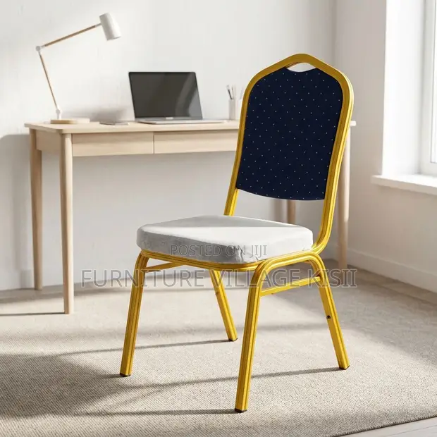 Blue Stackable Conference Chair - 1