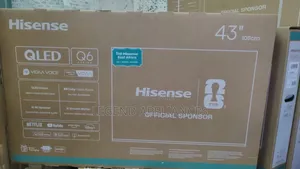 Hisense 43" QLED Smart TV (4K UHD, Bluetooth, Dolby Audio)