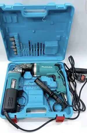 Makita Combo: Angle Grinder & Drill (840W/710W)