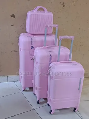 4-in-1 Unbreakable Suitcase Set - Pink