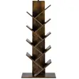 9-Tier Solid Wood Office Bookshelf - 1