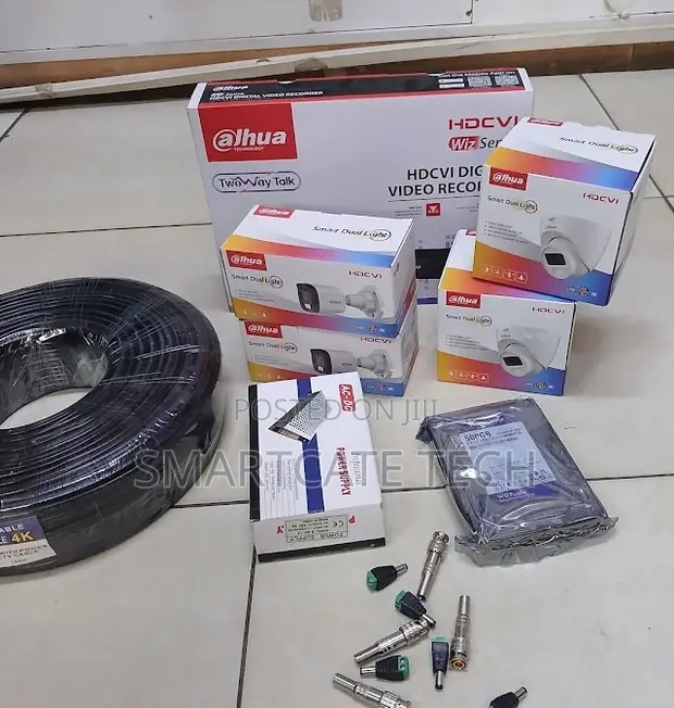 Dahua 4CH Full Color CCTV System with Night Vision - 1