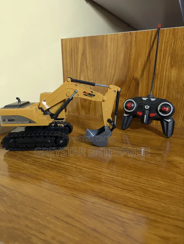 RC Excavator Toy Truck - Kids 2.4GHz Remote Control - 1