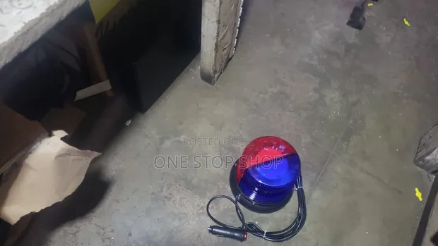Mwanga wa Strobe wa Paa unaozunguka 2-in-1 (Bluu/Mekundu) - 1
