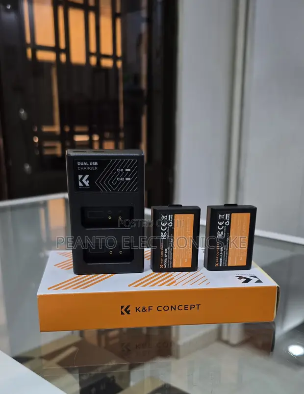 K&F Concept LP-E10 Dual Battery Charger & 2 Batteries - 1