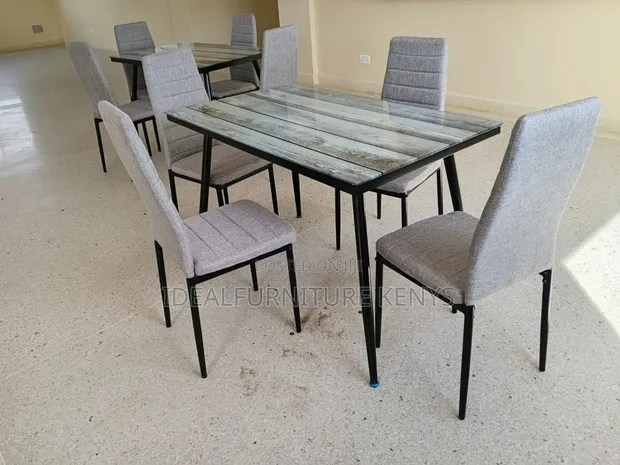 Grey 4-Seater Dining Set - 1