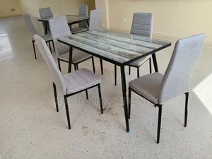 Grey 4-Seater Dining Set