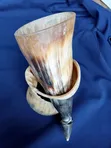 Traditional Horn Drinking Vessel / Ruhia - 1