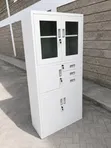 Boss Office Products Metal Storage Cabinet with Glass Doors - 4