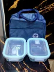 Set ya Lunch Box 2 za Glass na Bag - 2