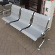 Brand New 3-Seater Waiting Bench - Silver - 1