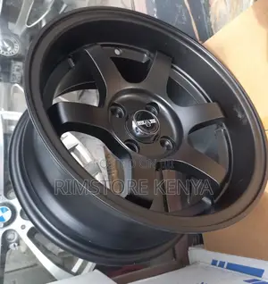 Rims Nyeusi 15" Offset - Probox, NZE, Note, Demio (Set Kamili)