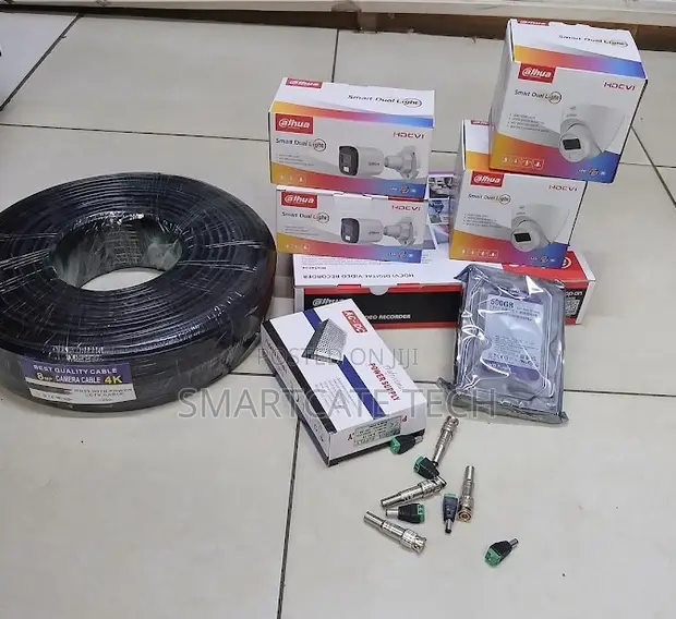 Dahua 4CH CCTV Camera Kit with Full Color & Remote Access - 1